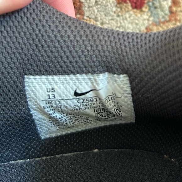 Nike Force Zoom Trout 8 Pro Metal Baseball Cleats Black Men Size 13 - Picture 10 of 12